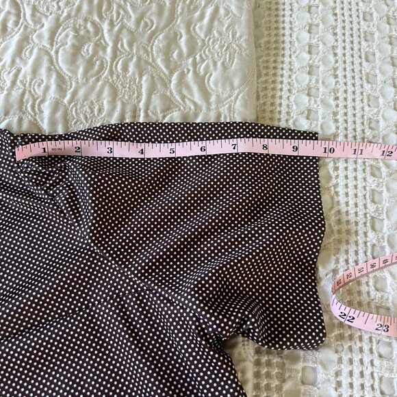 Vintage Day Dress With Polka Dot Top & Cream Skirt - Picture 8 of 12